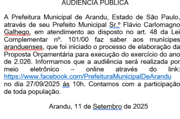 AUDIÊNCIA PÚBLICA LOA